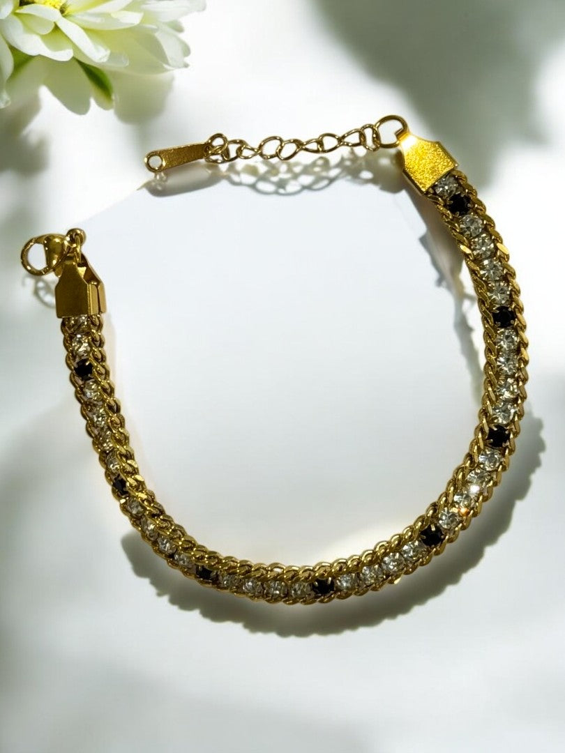 WHITE BLACK HAROLD BRACELET