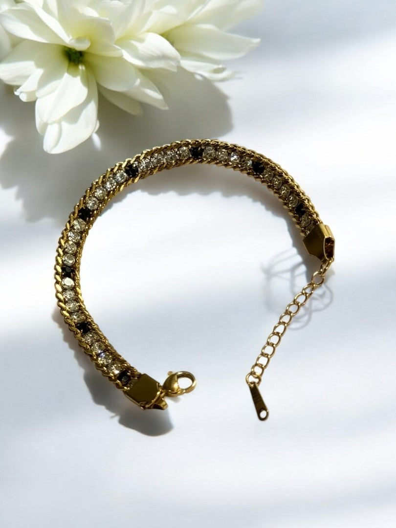 WHITE BLACK HAROLD BRACELET