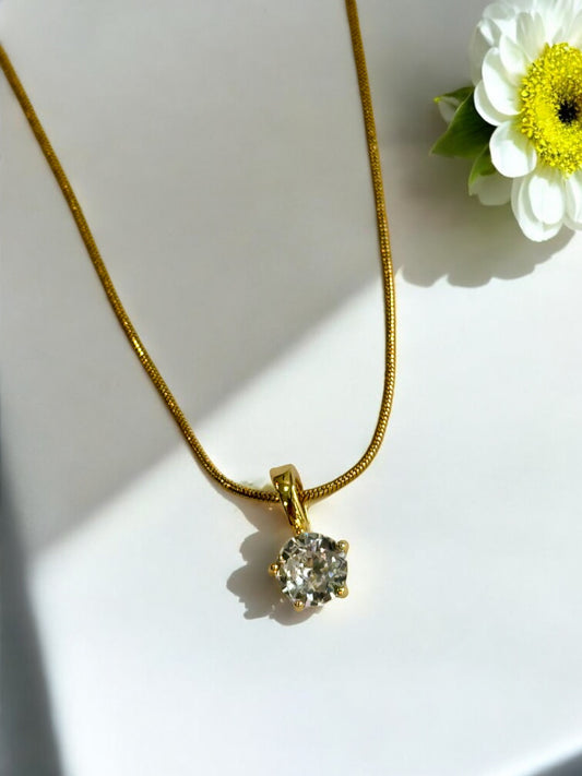 WHITE DIAMOND REUBEN NECKLACE