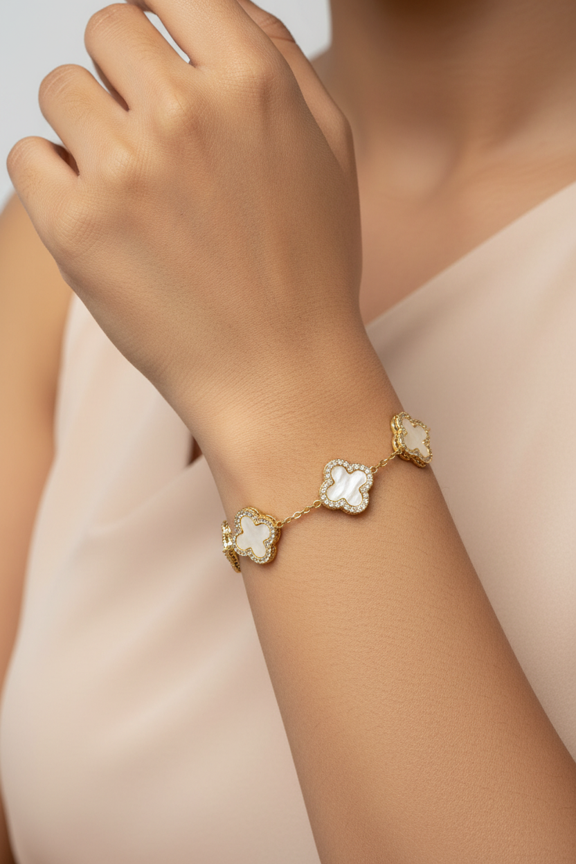WHITE DIAMOND ROSALIE BRACELET
