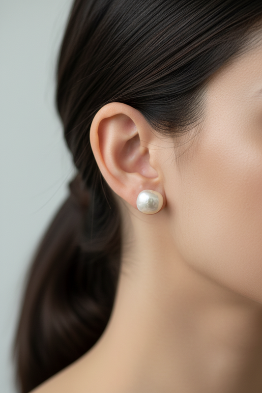 WHITE PEARL NORMAN EARRINGS
