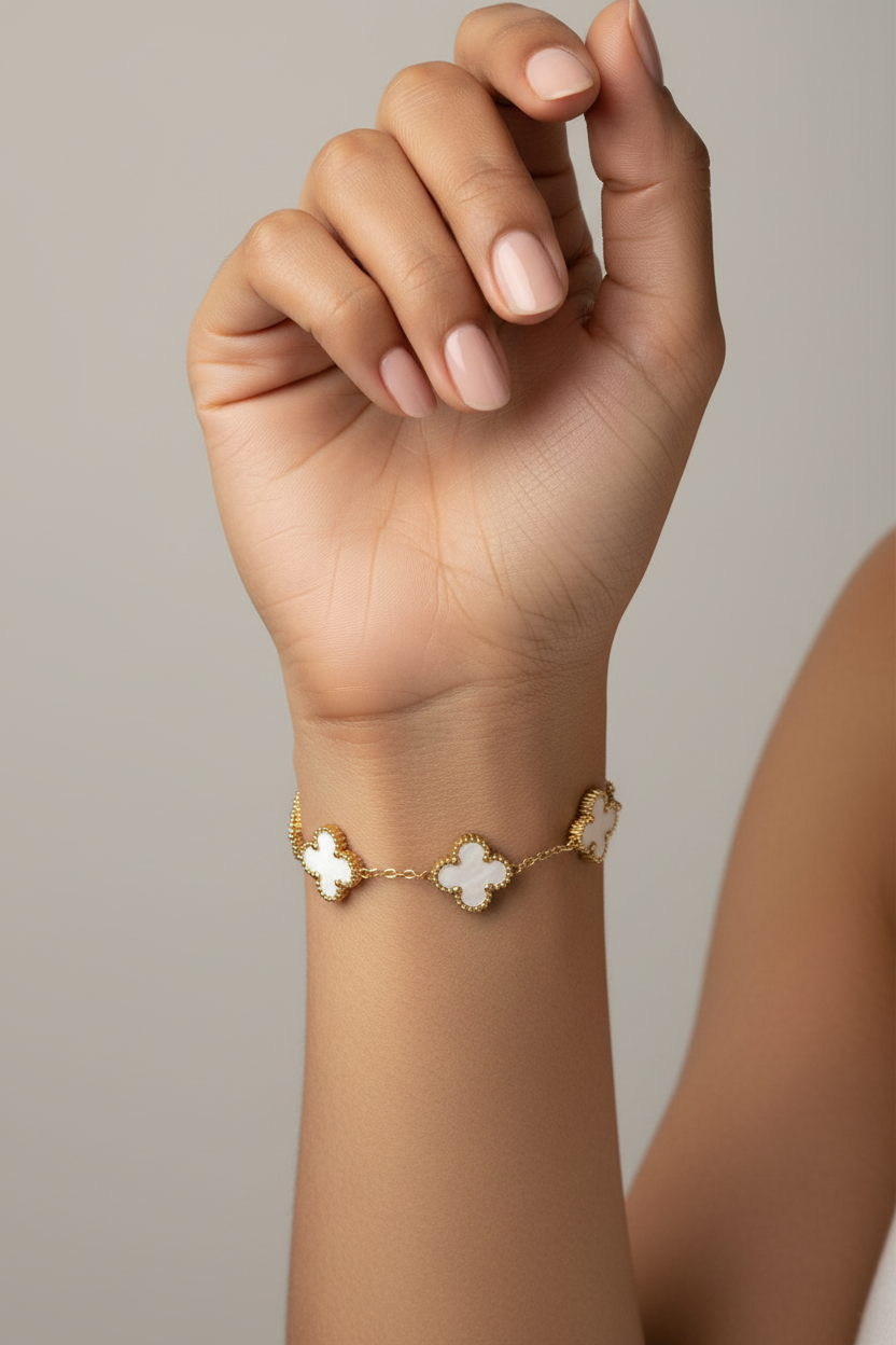 WHITE ROSALIE BRACELET