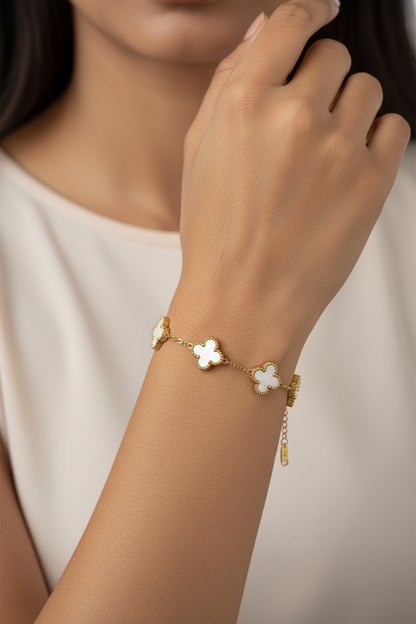 WHITE ROSALIE BRACELET