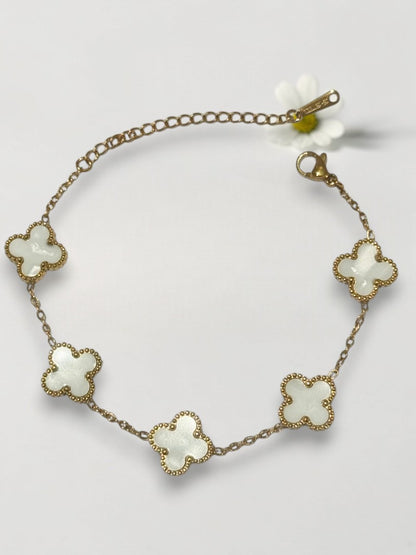WHITE ROSALIE BRACELET