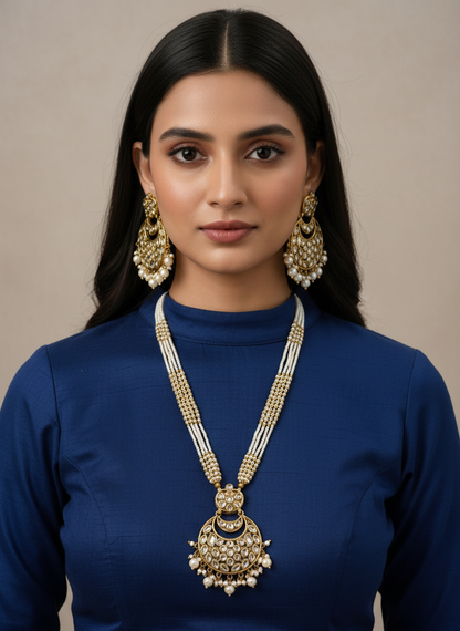 WHITE LAVISHA JEWELLERY SET