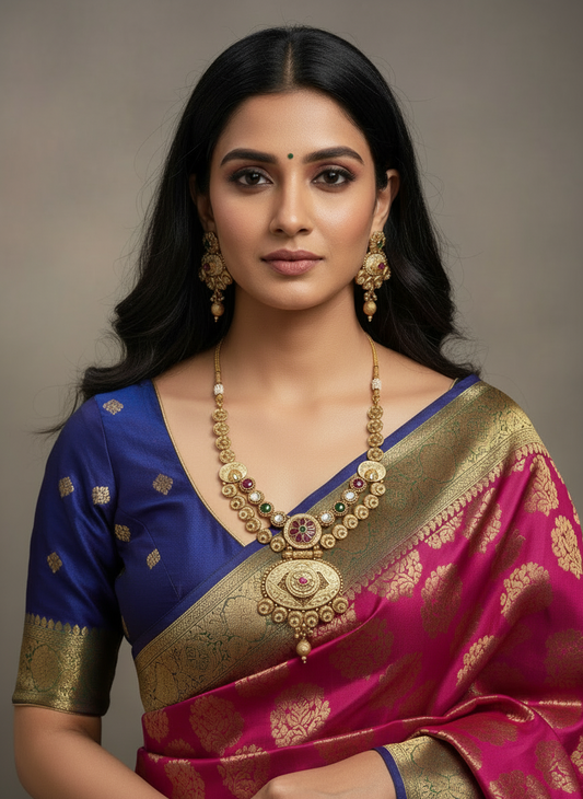 WINE ADHISHRI JEWELLERY SET