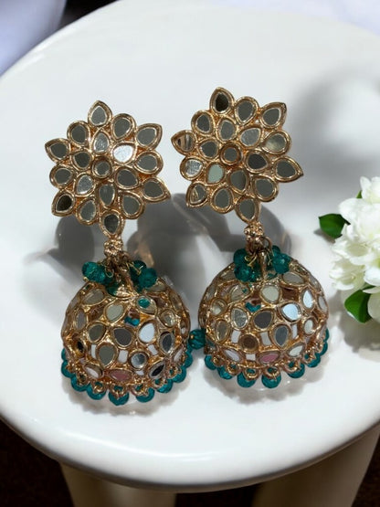 SKY BLUE DITYASHI KUNDAN EARRINGS