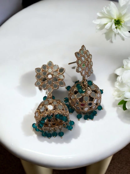 SKY BLUE DITYASHI KUNDAN EARRINGS