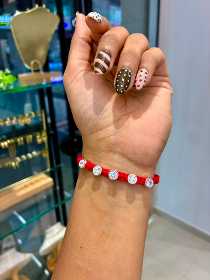 DIAMOND BHAVISHA SILVER RAKHI