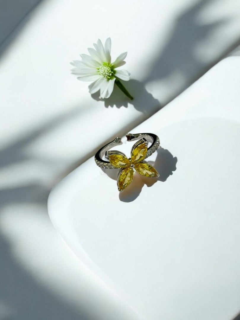 YELLOW FLOWER ARCHIE RING