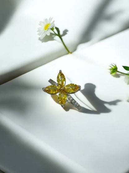 YELLOW FLOWER ARCHIE RING