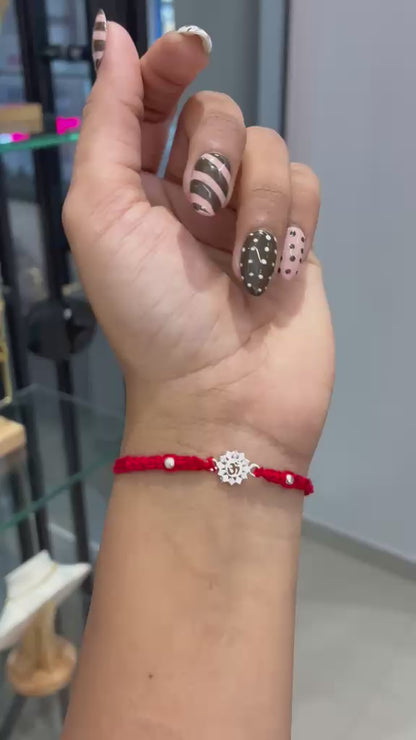 OM DIAMOND NEDY SILVER RAKHI