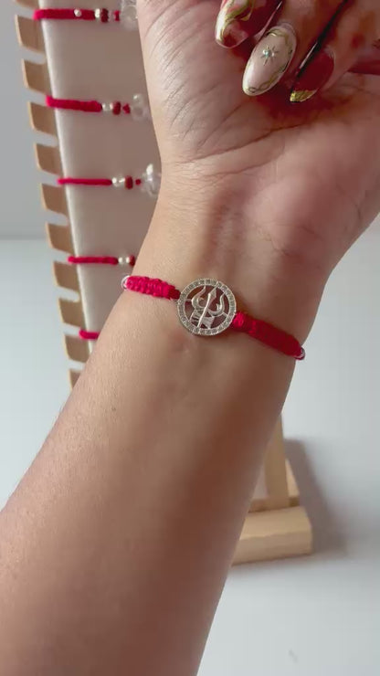 TRISHUL DAMRU TRIPTI SILVER RAKHI