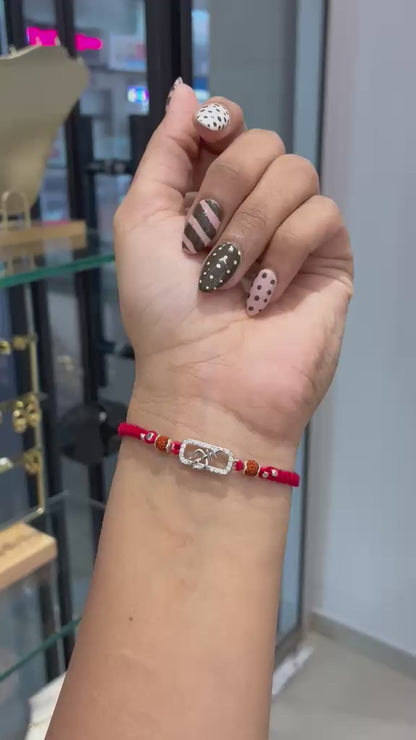 TRISHUL ALPANA SILVER RAKHI