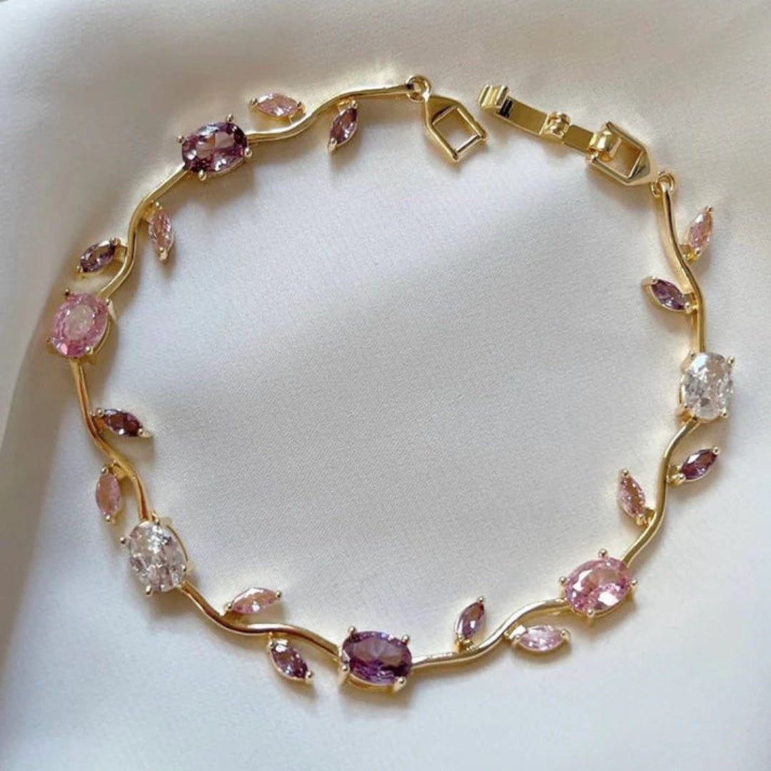 PINK PURPLE DIAMOND ALTON TULIP BRACELET